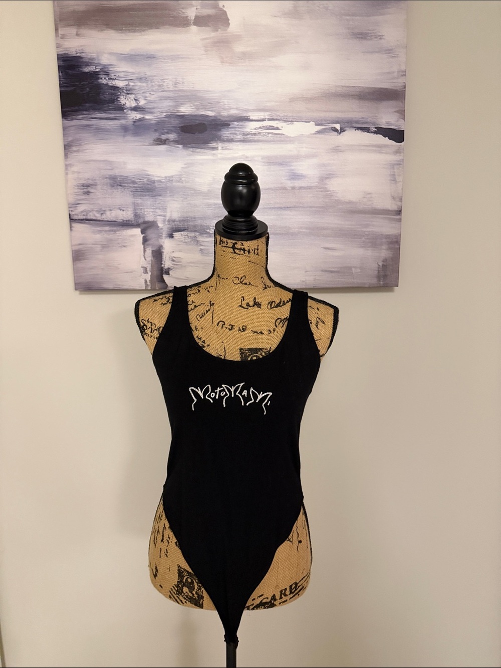 Black Women's Bodysuit | H&M x Rosalía 2022 Collab